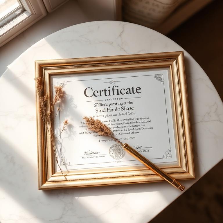Certificate of Completion — The Signature Gallery™